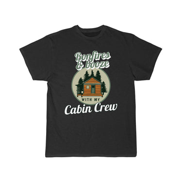 Funny Bonfires And Booze With My Cabin Crew T-SHIRT THE AV8R